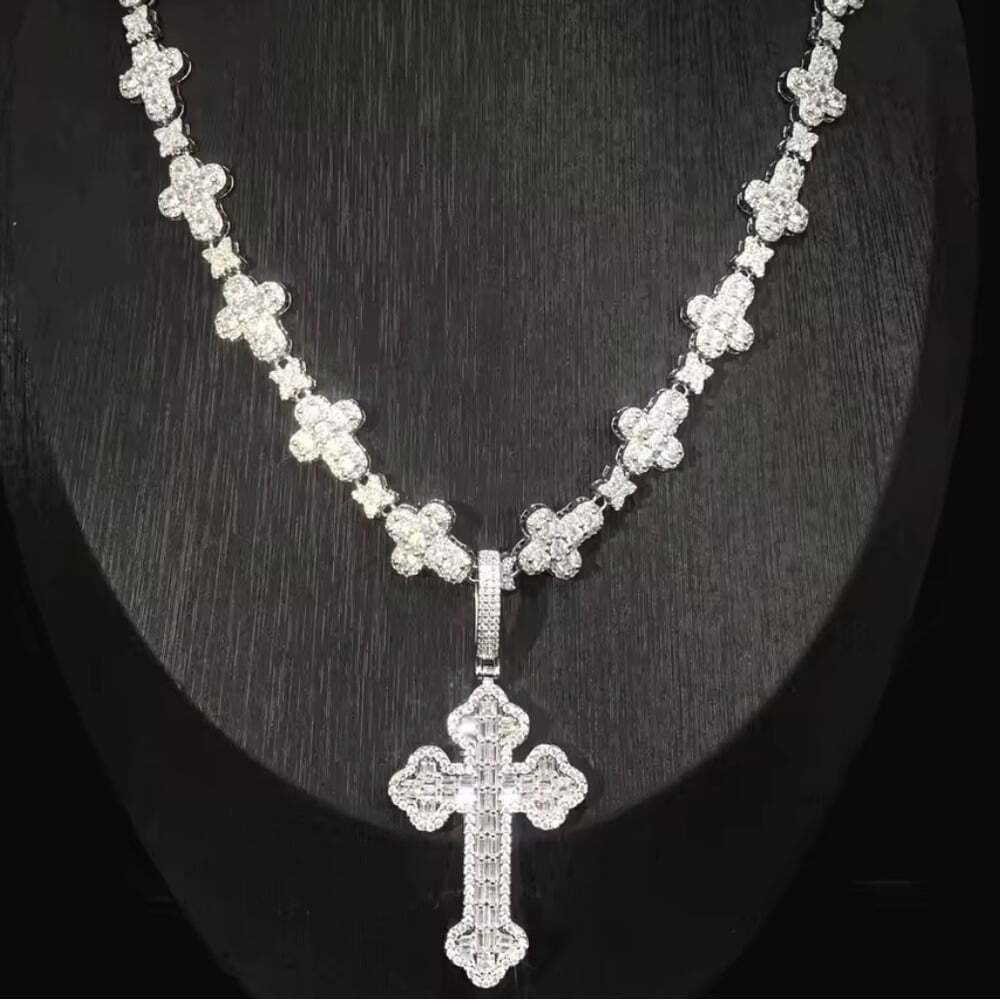 Silver Cross Necklace 18inch